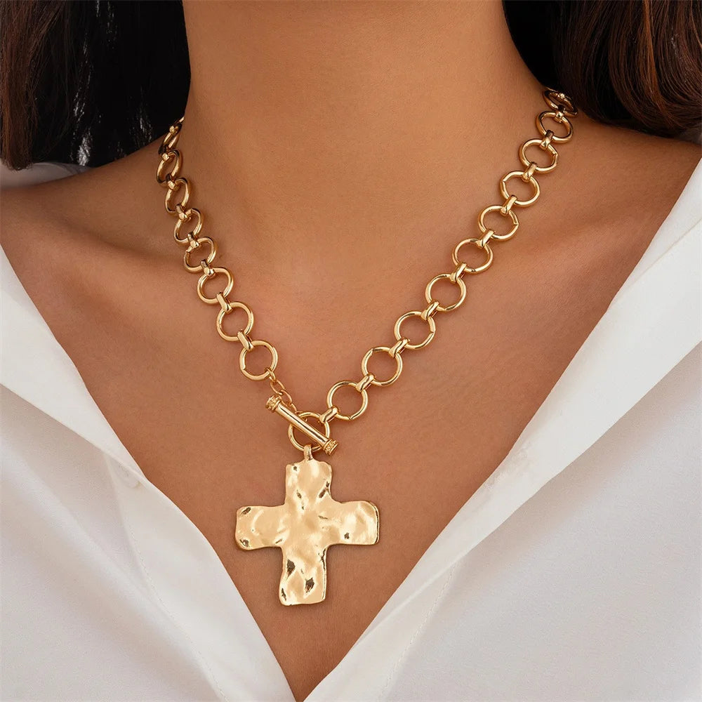 Chunky Cross Necklace