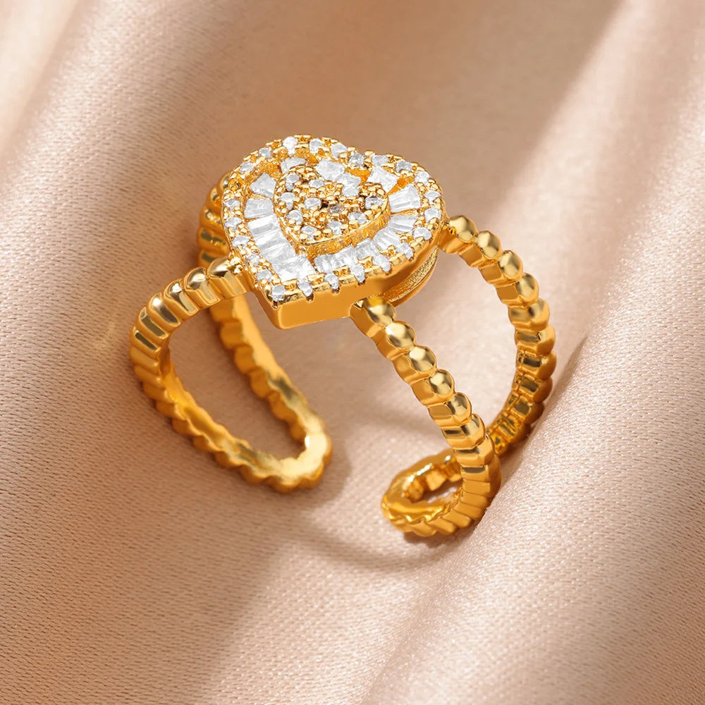 Gold Heart Ring