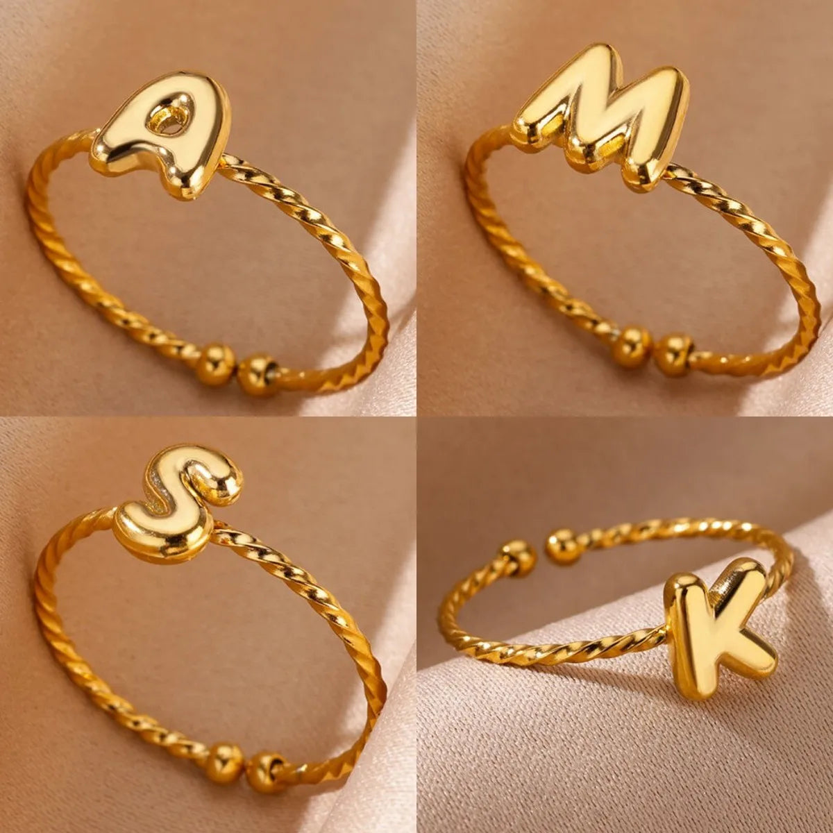 Chunky Balloon Initial Ring