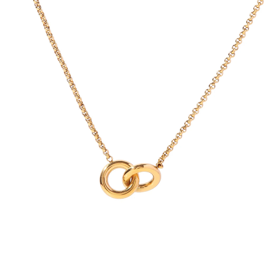 Interlocking Hoop Necklace