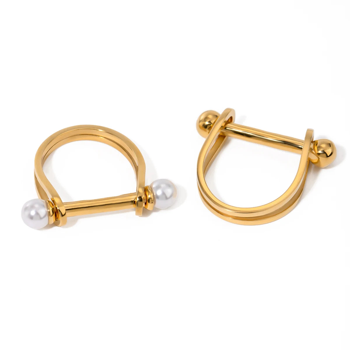 Gold Horseshoe Ring