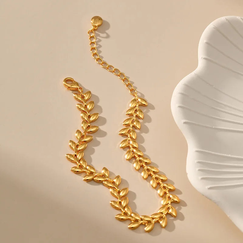 Gold Wheat Bracelet