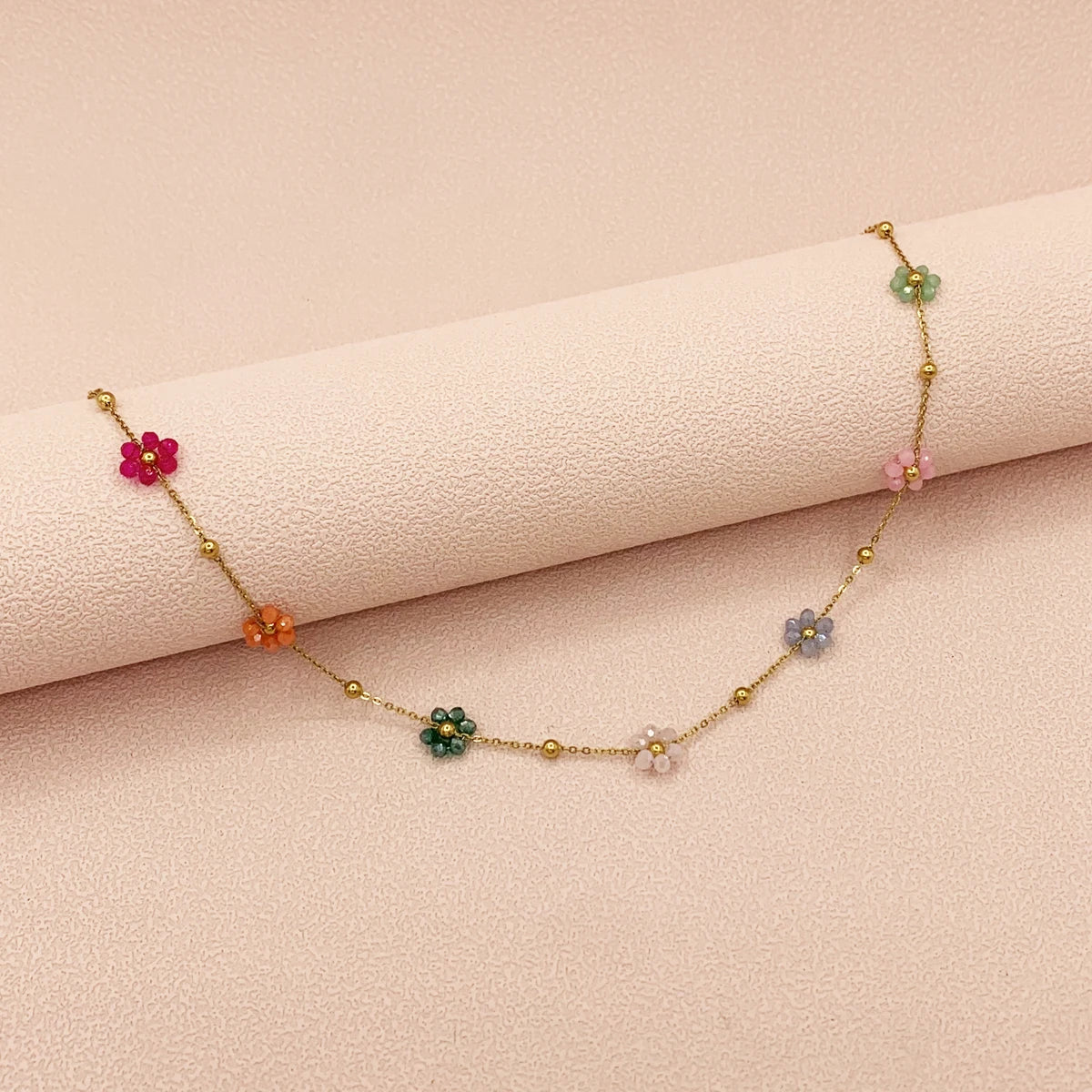 Boho Flower Necklace