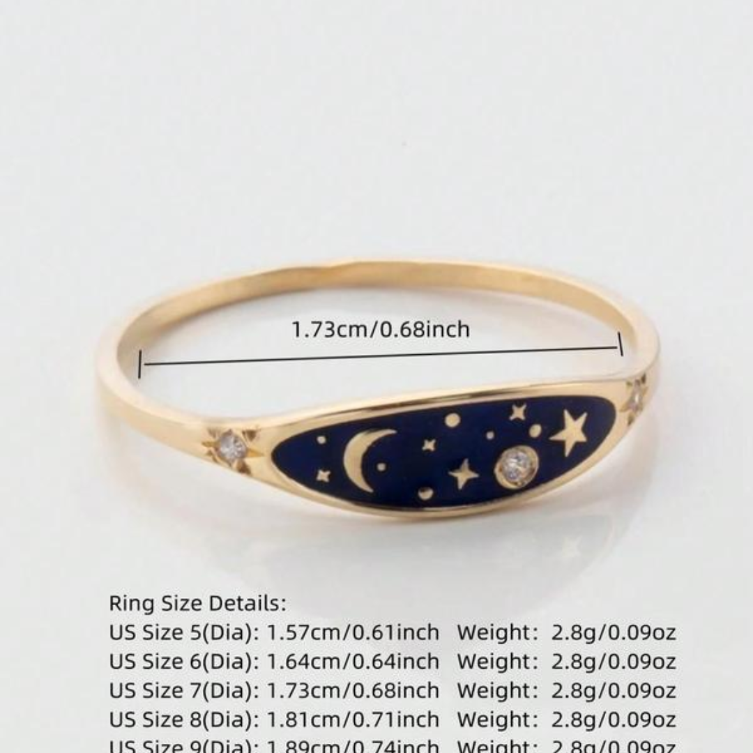 Star & Moon Twilight Ring