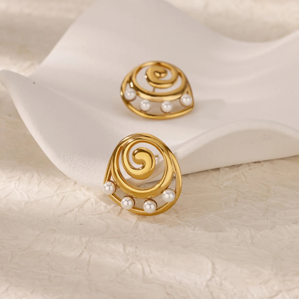 Thread Pearl Earrings