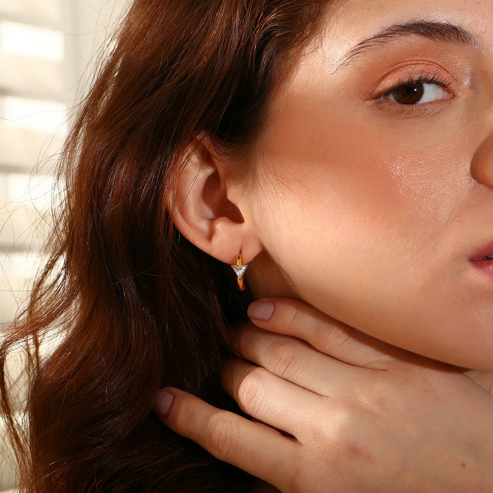 Rhinestone Hoop Earrings