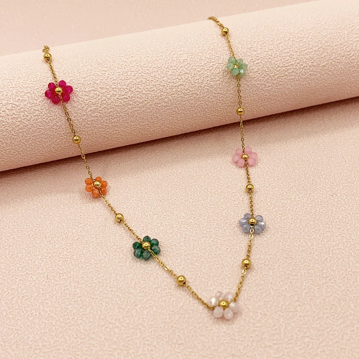Boho Flower Necklace