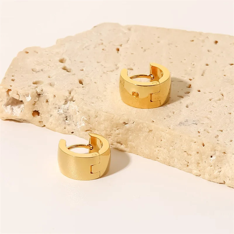 Glossy Hoop Earrings