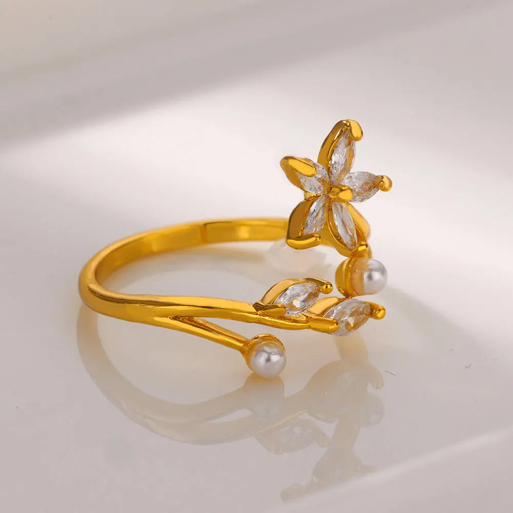 Pearl Flower Ring