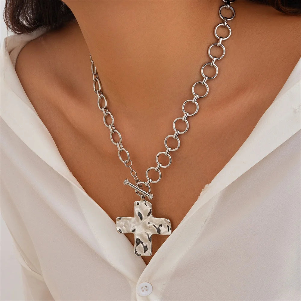 Chunky Cross Necklace