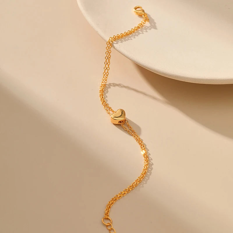 Gold Heart Bracelet
