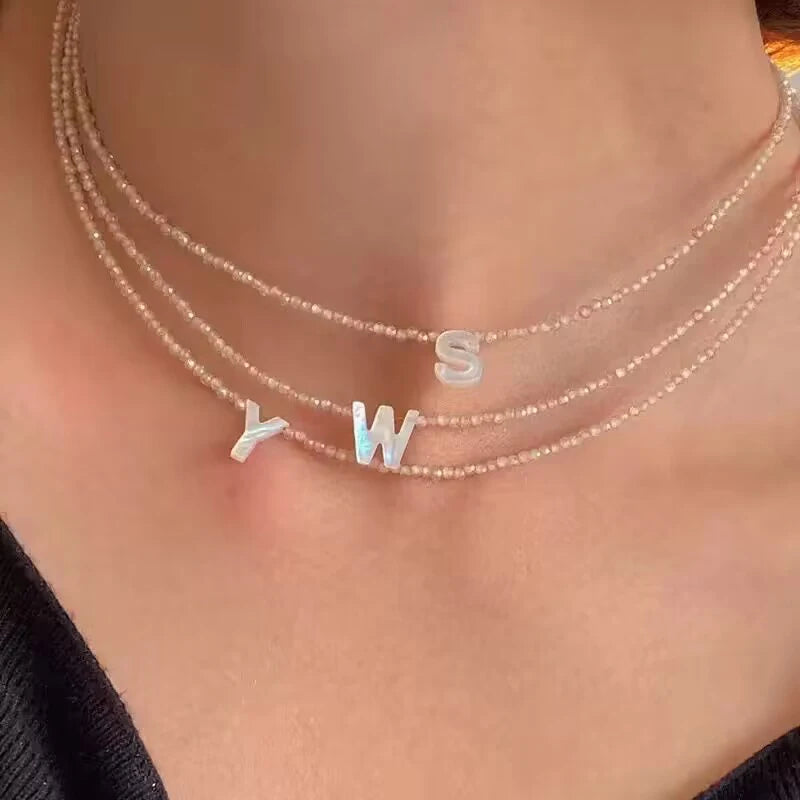 Shell Letter Necklace