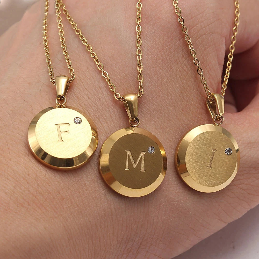 Round A-Z Necklace