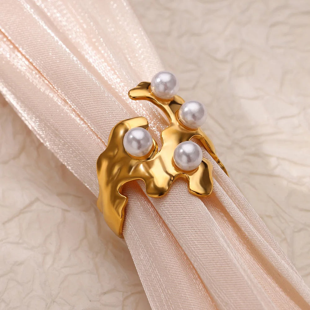 Irregular Pearl Ring
