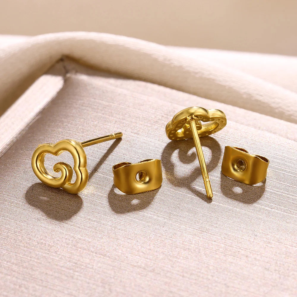 Cloud Stud Earrings