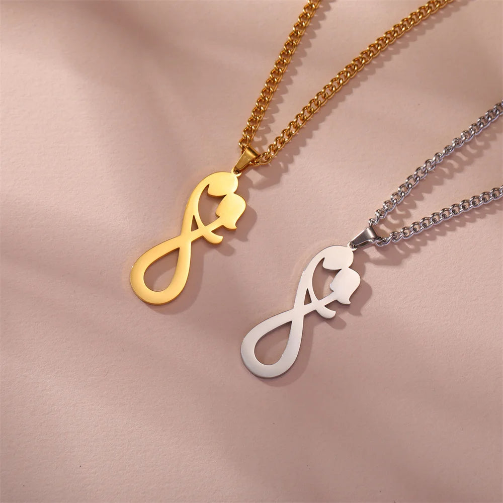 Infinity Couple Hug Necklace