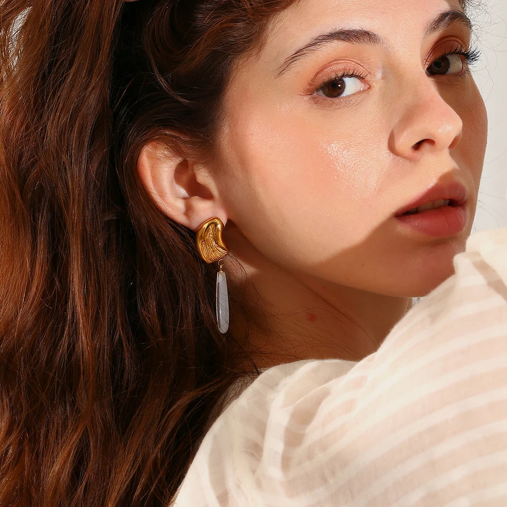Irregular Water Droplet Earrings