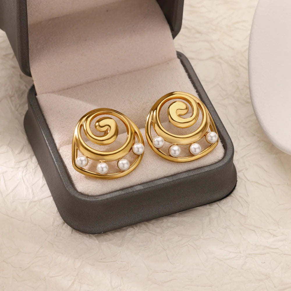Thread Pearl Earrings