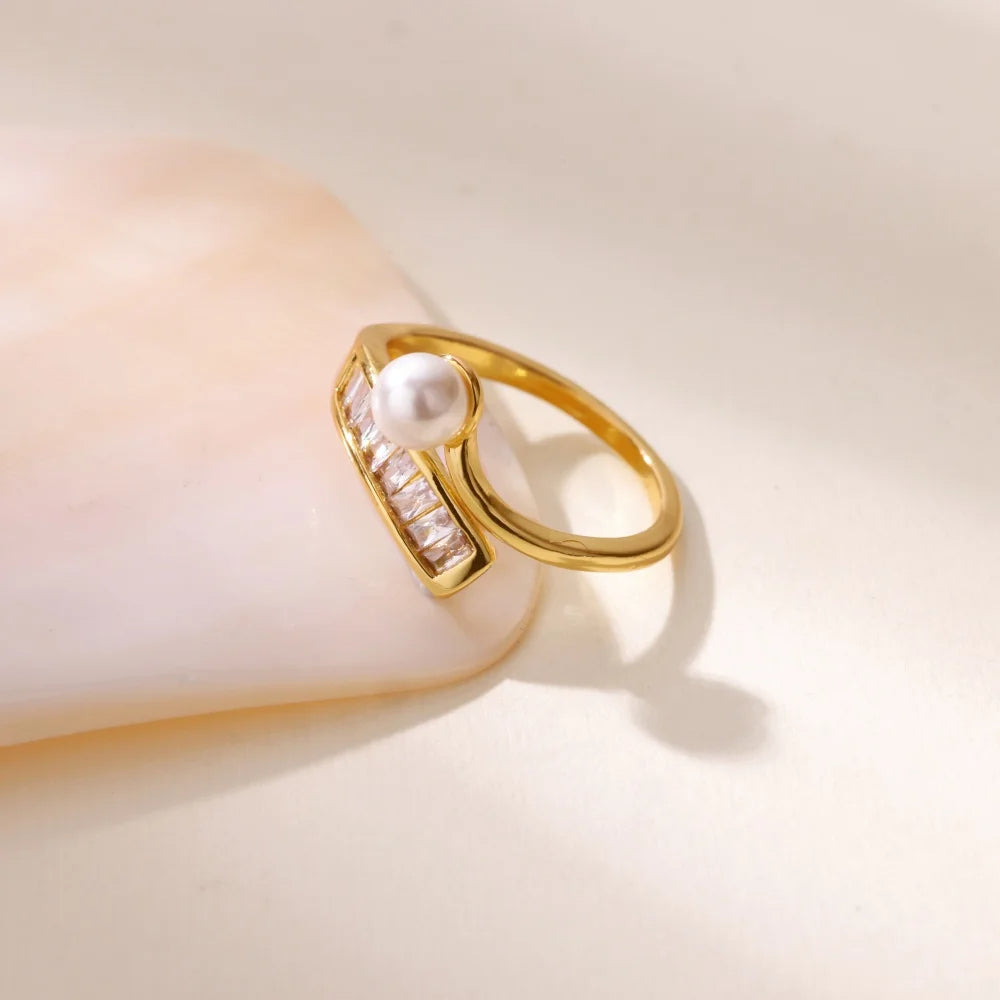 Open Pearl Ring