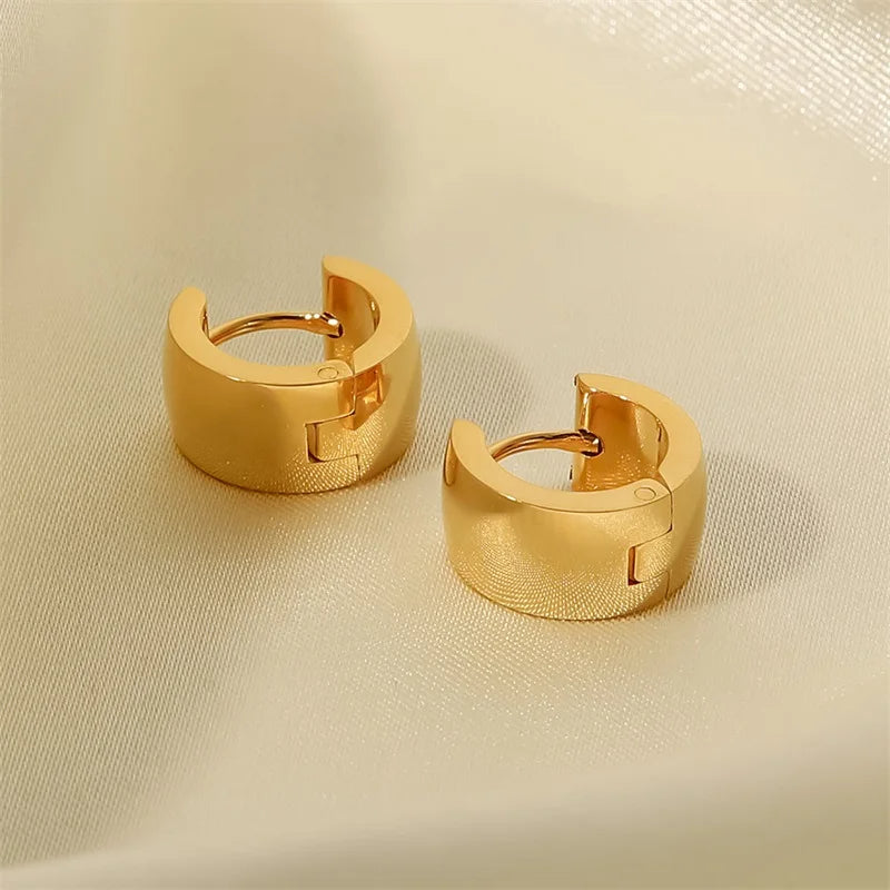 Glossy Hoop Earrings