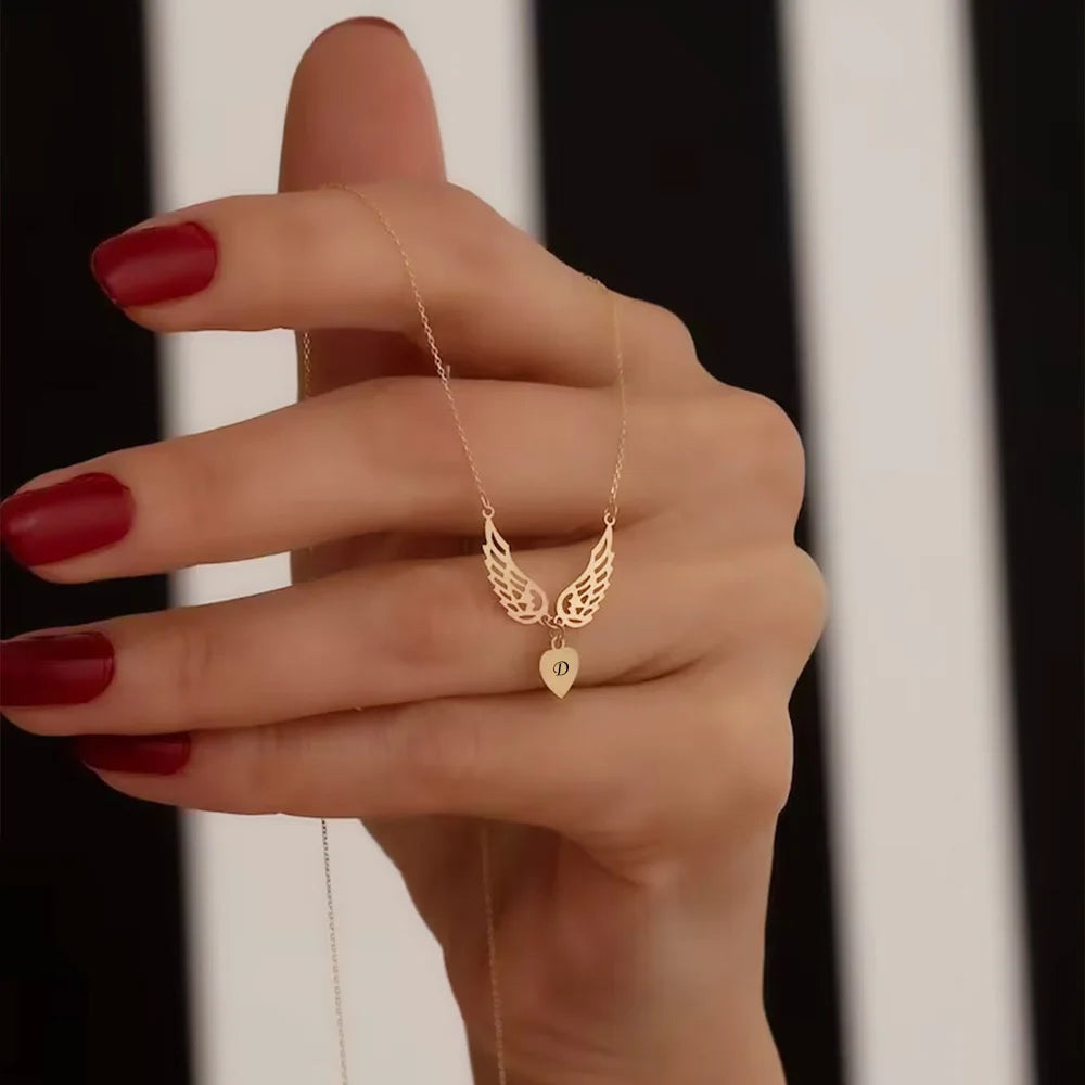 Guardian Angel Heart Necklace