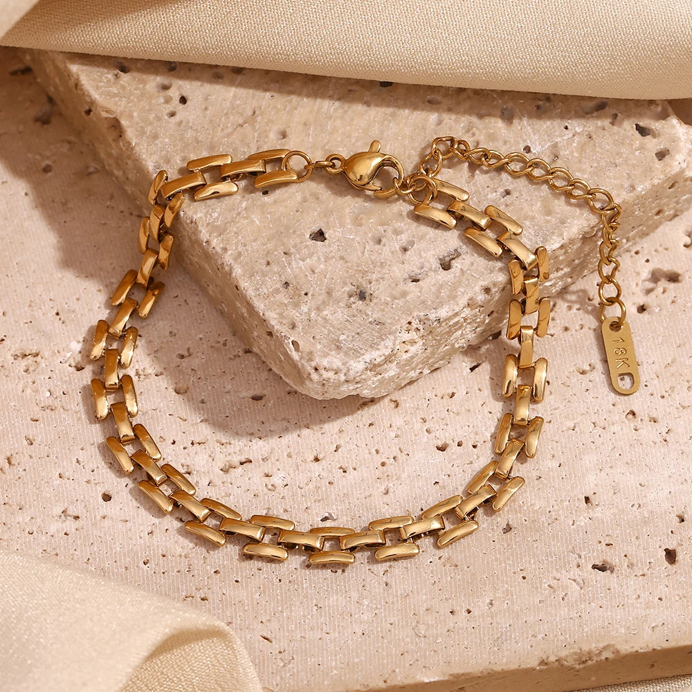 Gold Square Bracelet