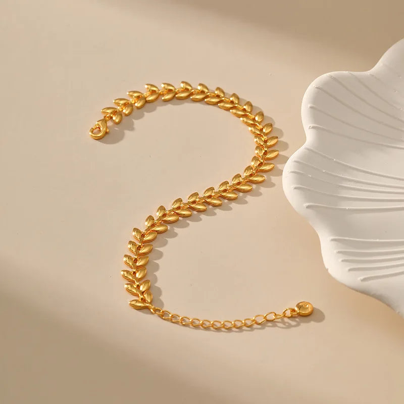 Gold Wheat Bracelet