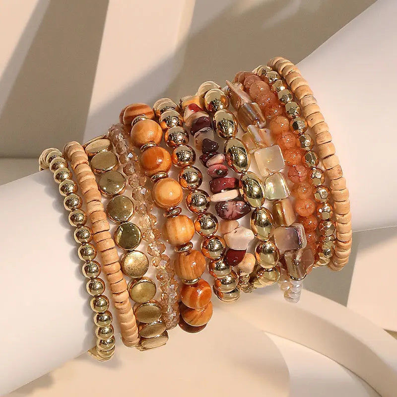 12 PCS Boho Beaded Bracelet