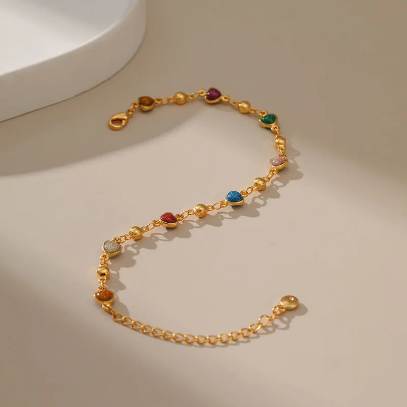 Colorful Heart Bracelet