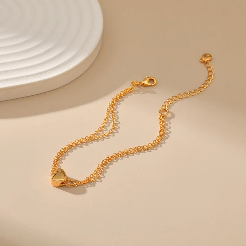 Gold Heart Bracelet