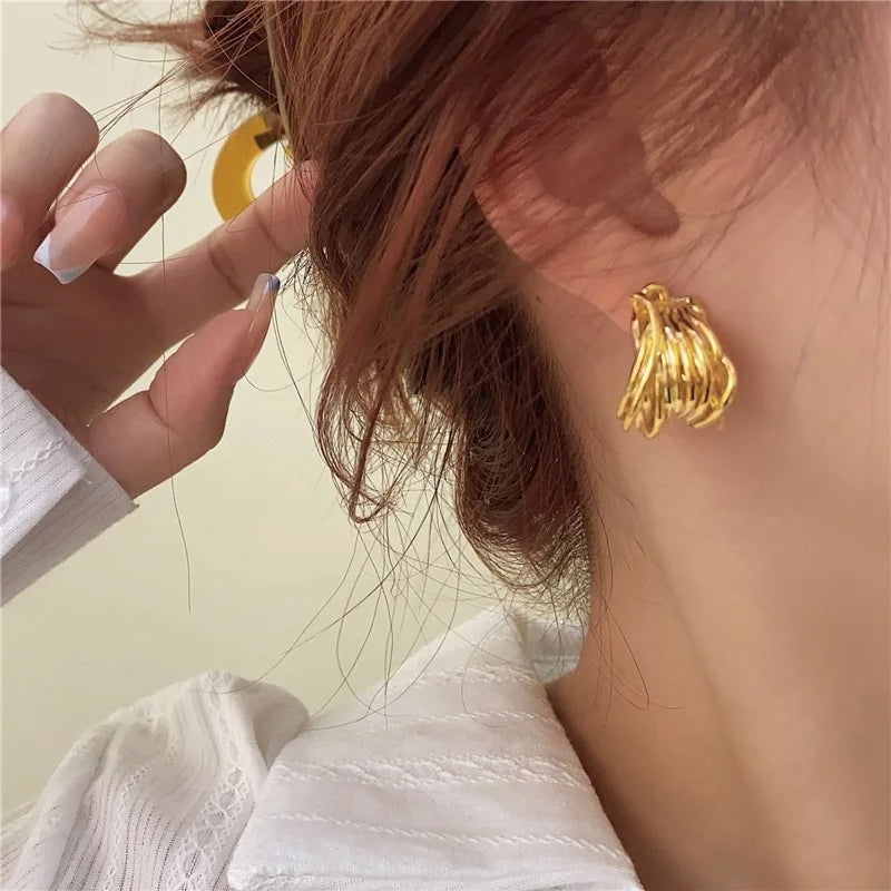 Hollow Hoop Earrings