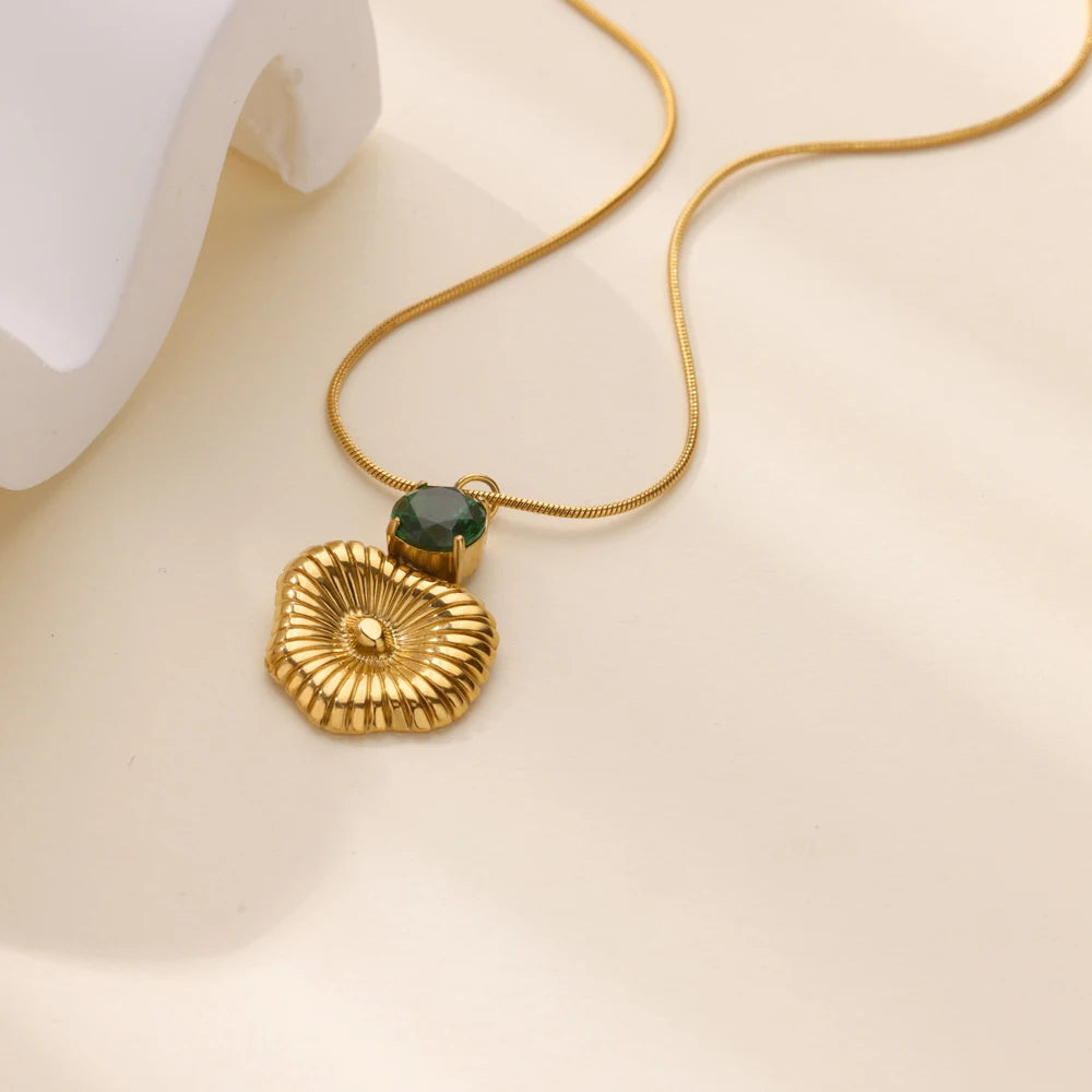 Round Zircon Necklace