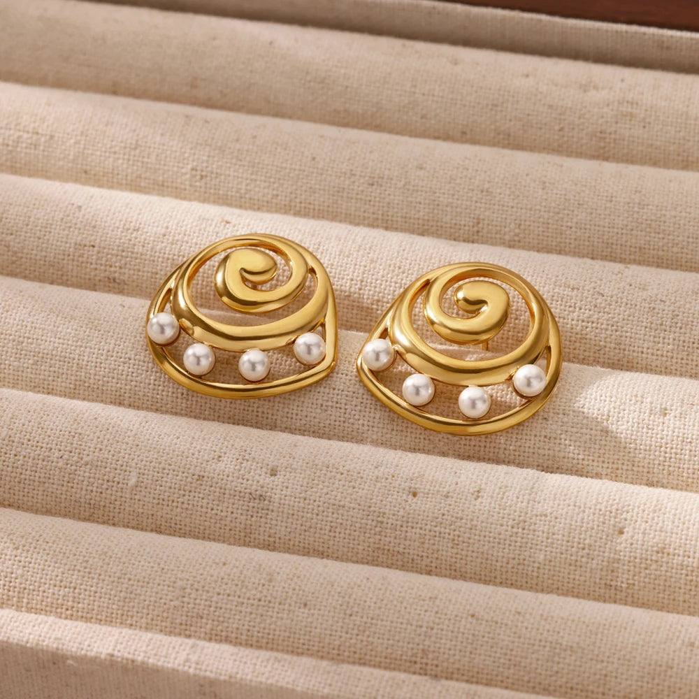 Thread Pearl Earrings