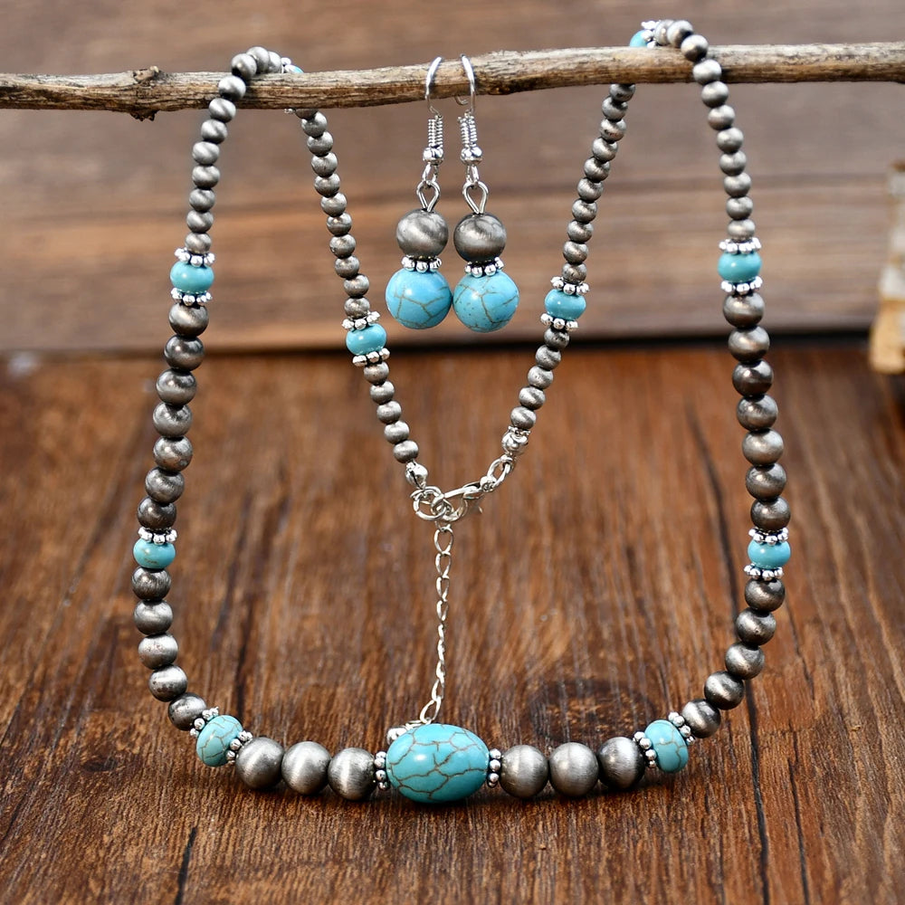 2 PCS Boho Beaded Jewelry Set