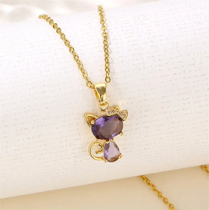 Bowknot Cat Necklace