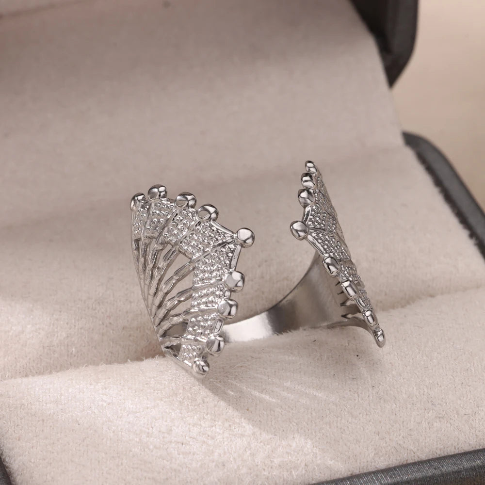 Geometric Hug Ring