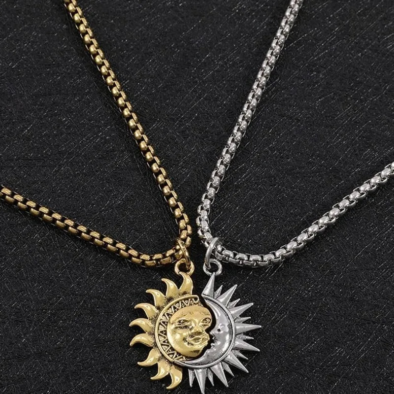 Sun & Moon Couple Necklace