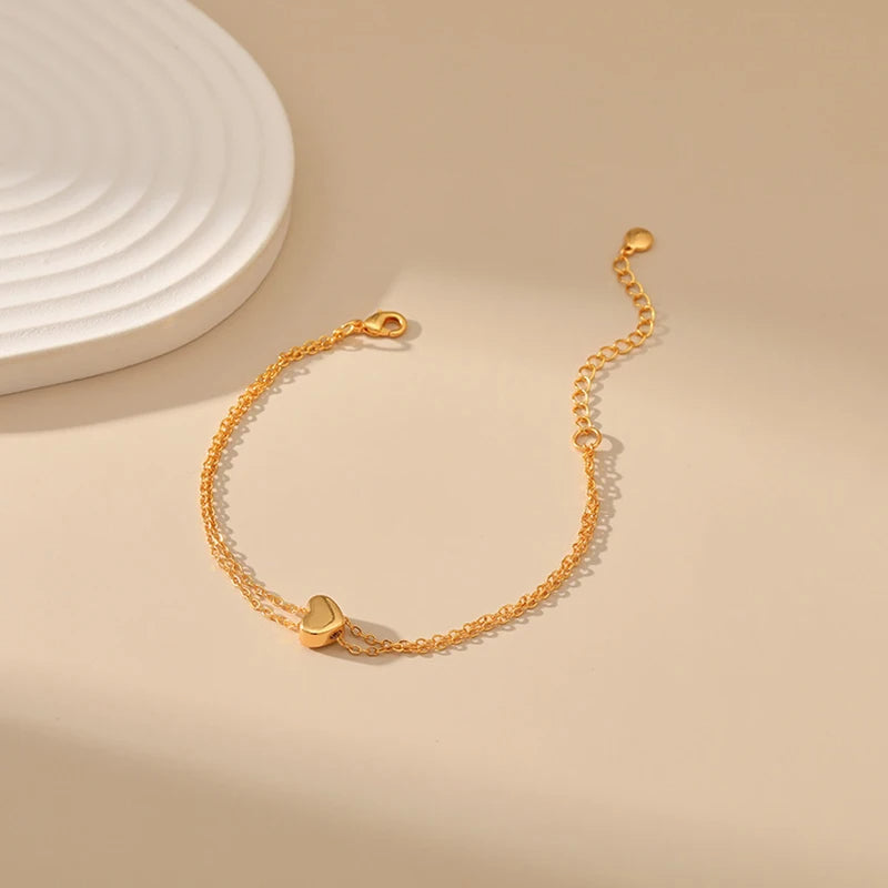 Gold Heart Bracelet