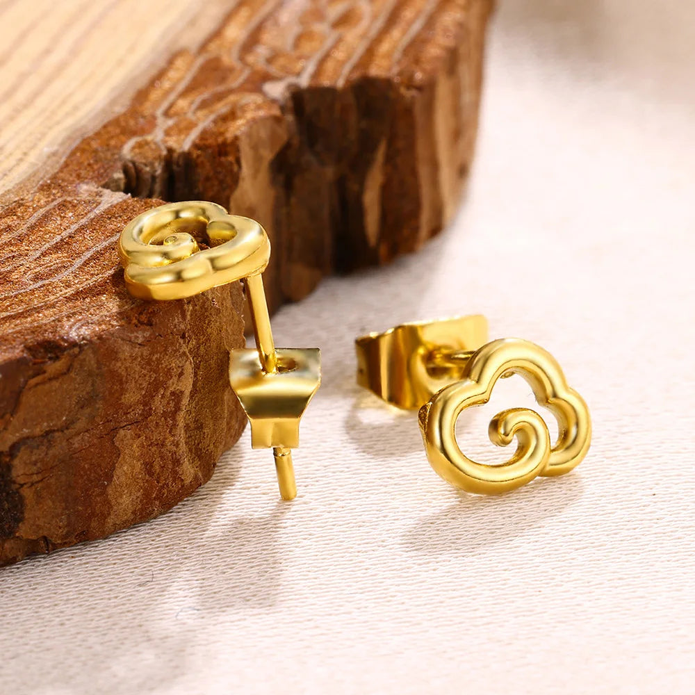 Cloud Stud Earrings