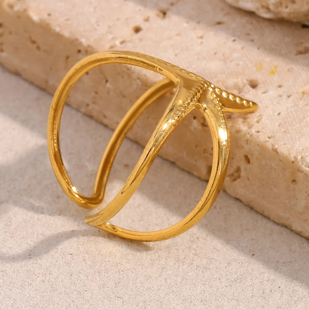 Double Layer Starfish Ring