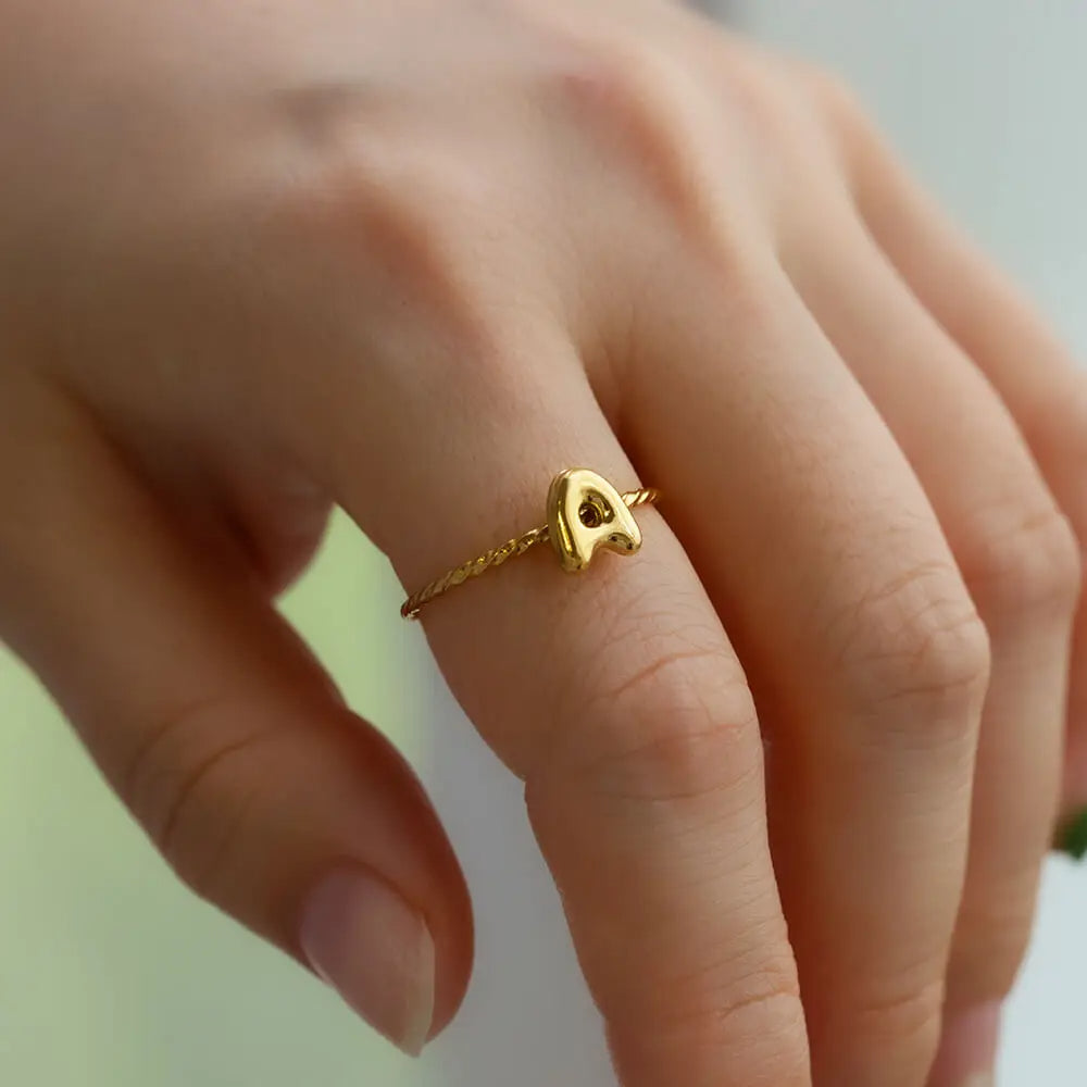 Chunky Balloon Initial Ring
