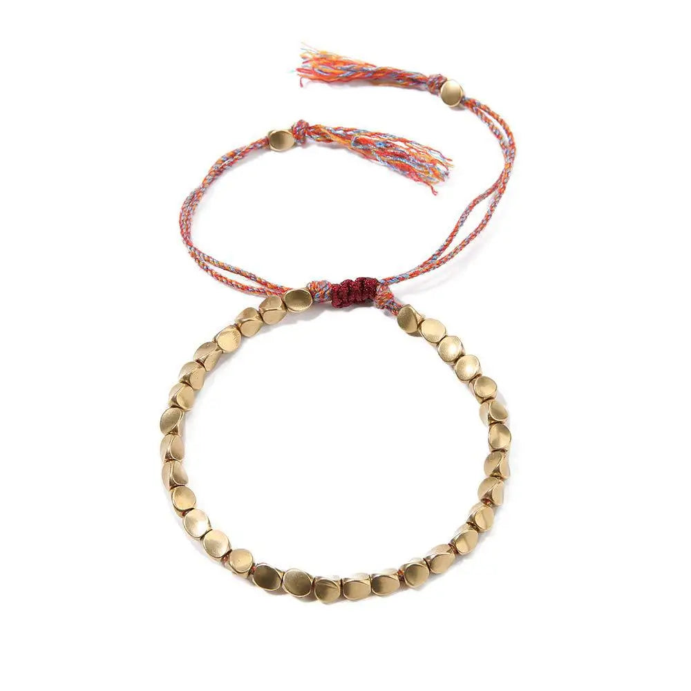 Tibetan Copper Bead Bracelet