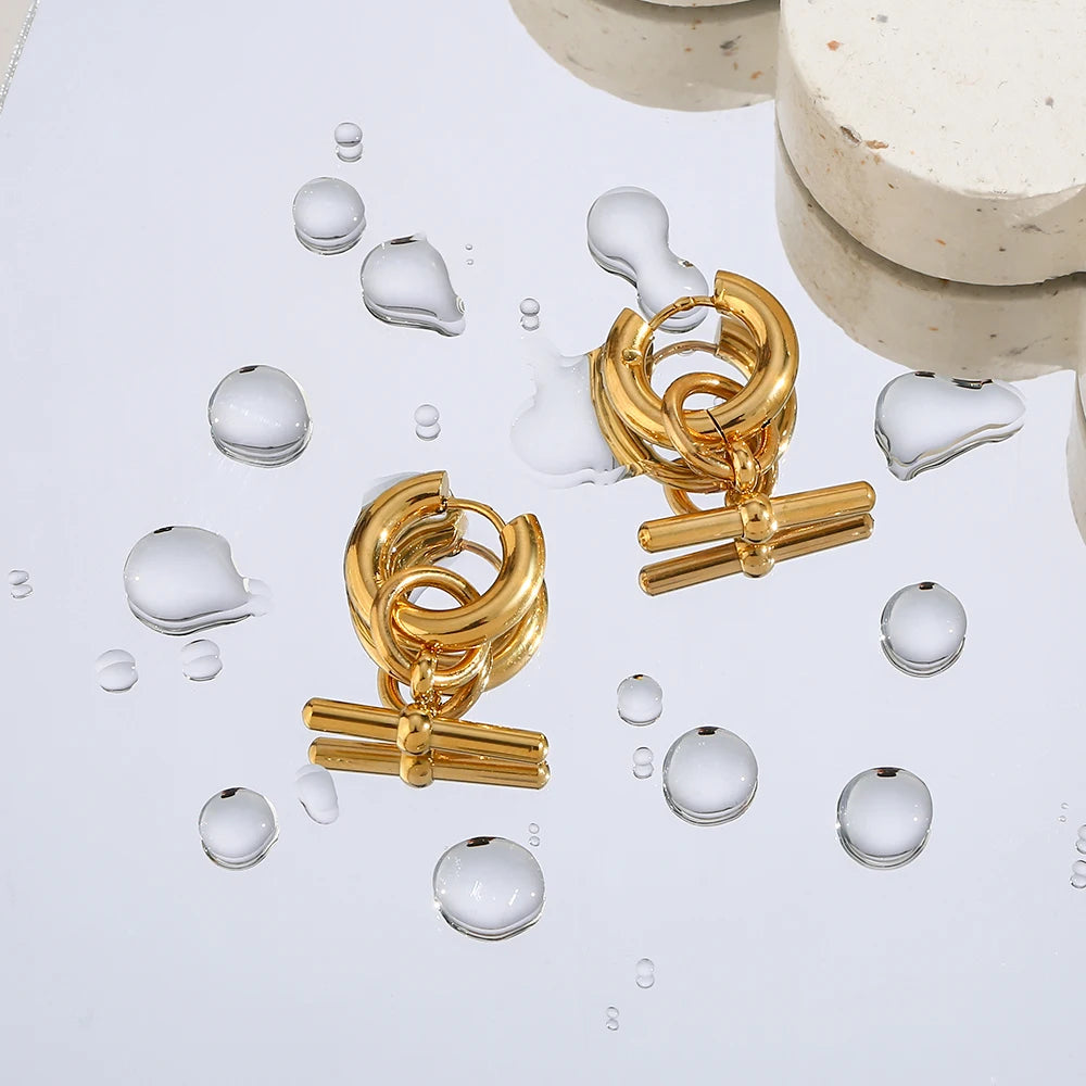 OT Bar Hoop Earrings