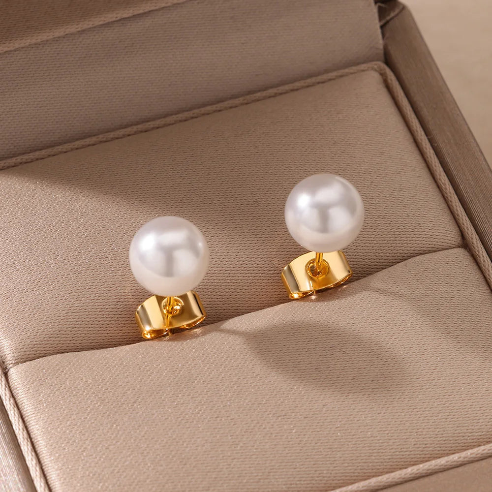 Pearl Stud Earrings