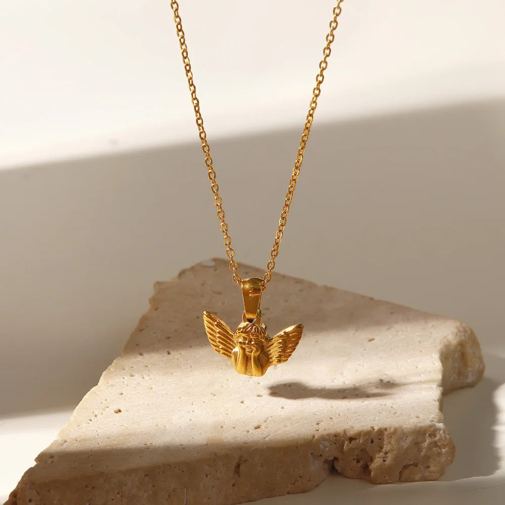 Gold Angel Necklace