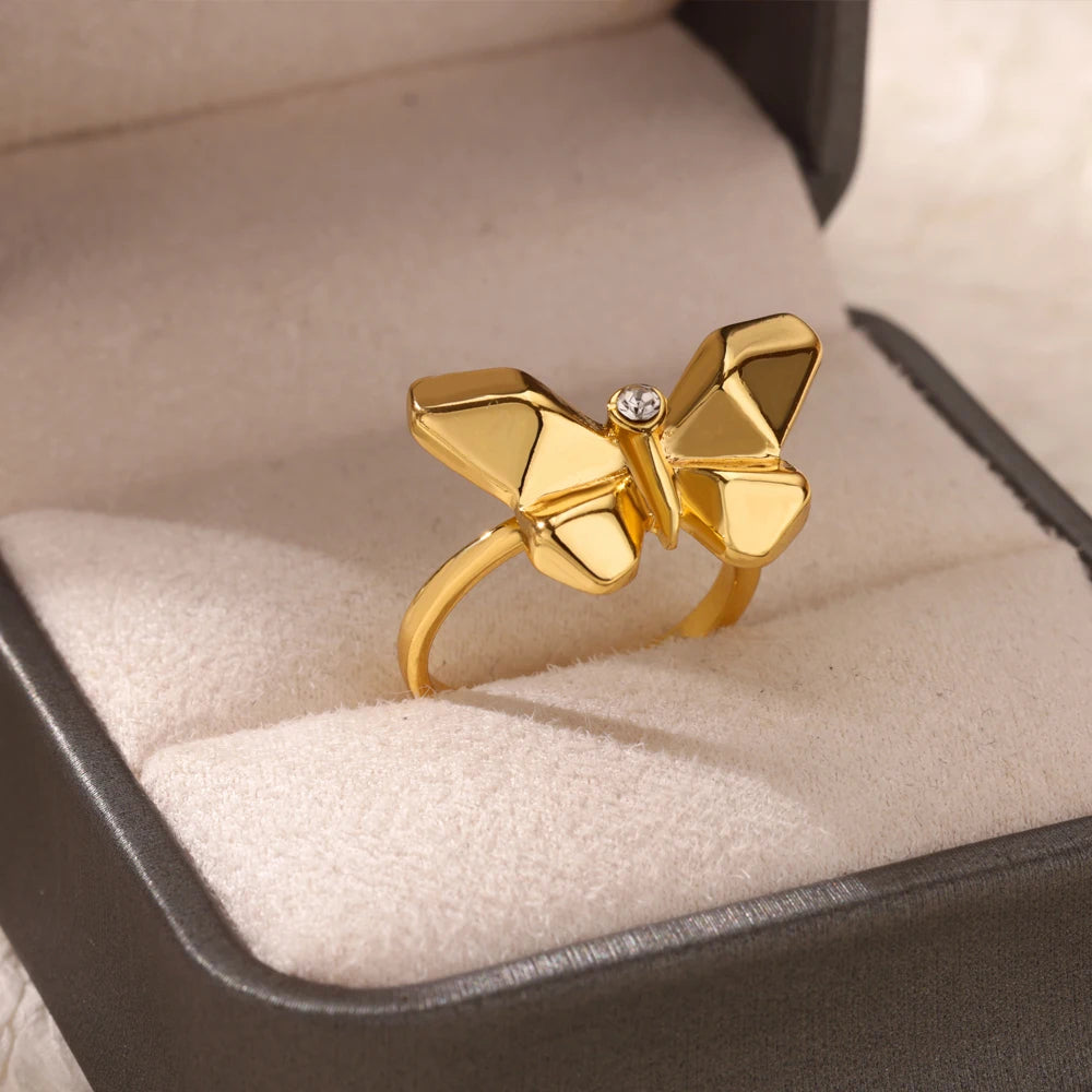 Geometric Butterfly Ring