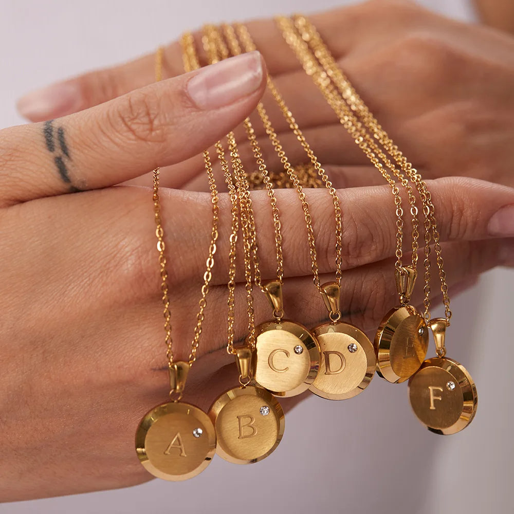 Round A-Z Necklace