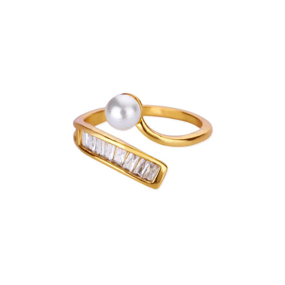 Open Pearl Ring