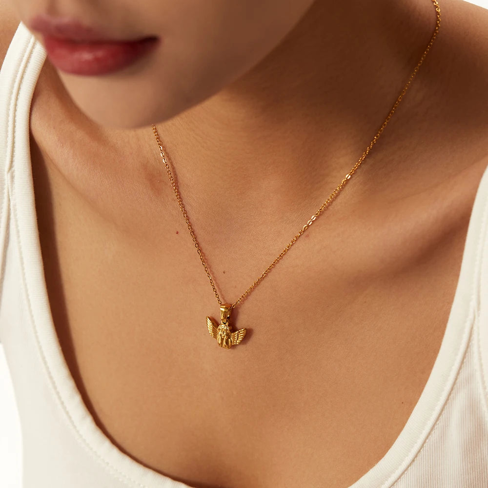 Gold Angel Necklace