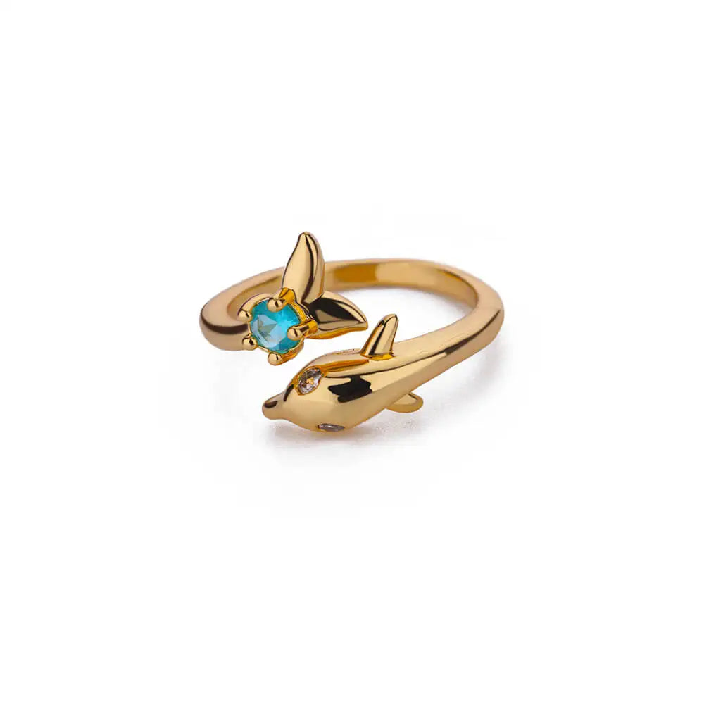 Zirconia Dolphin Ring